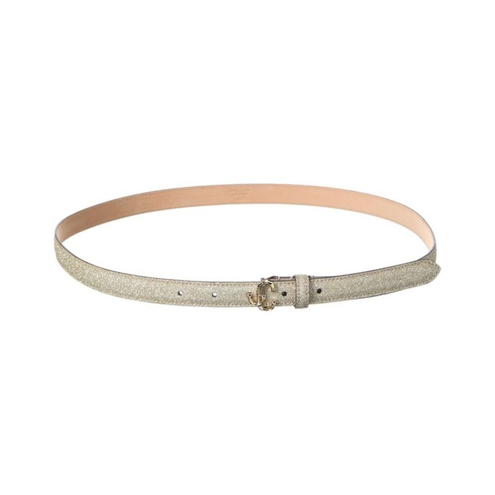 Jimmy Choo Mini Helina Glitter Belt, Gold